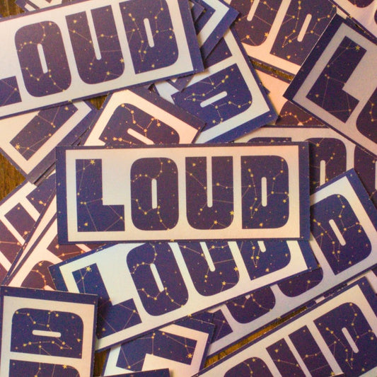 LOUD Holographic Constellation Sticker