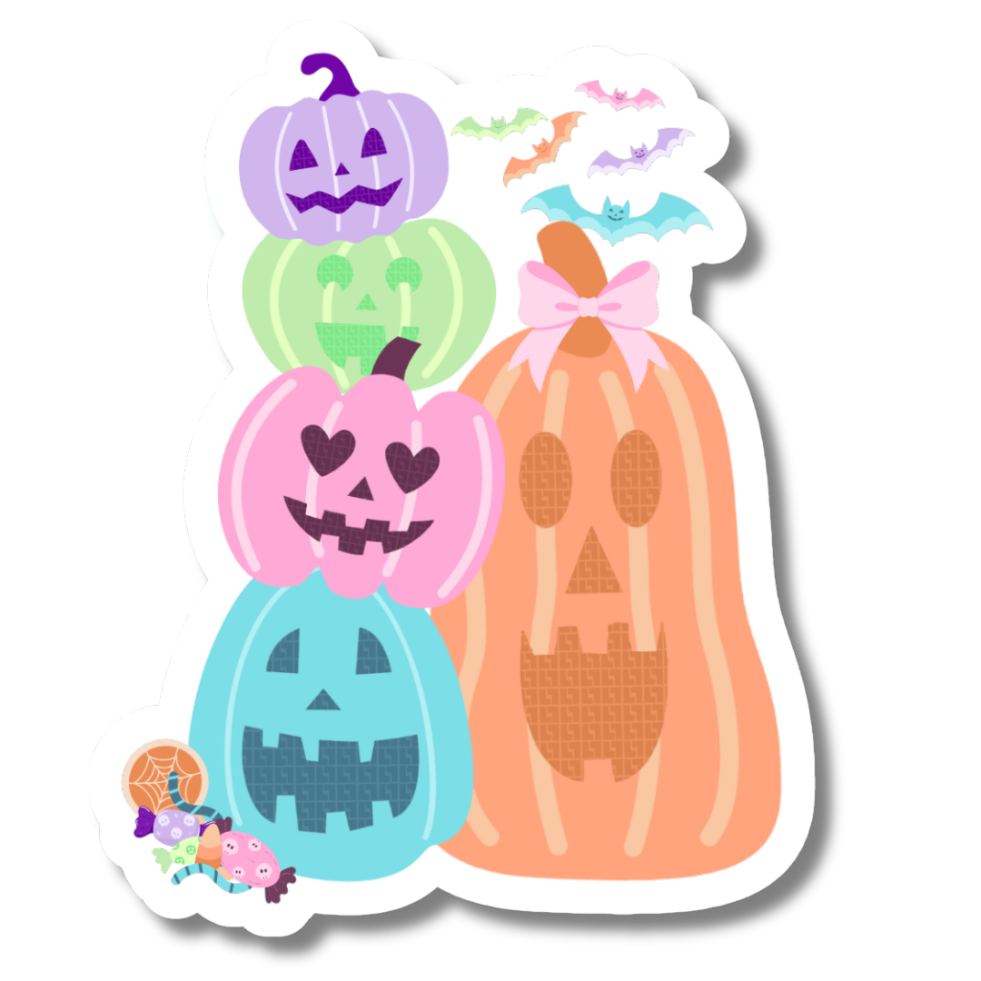 Treat Pumpkin Stack Sticker