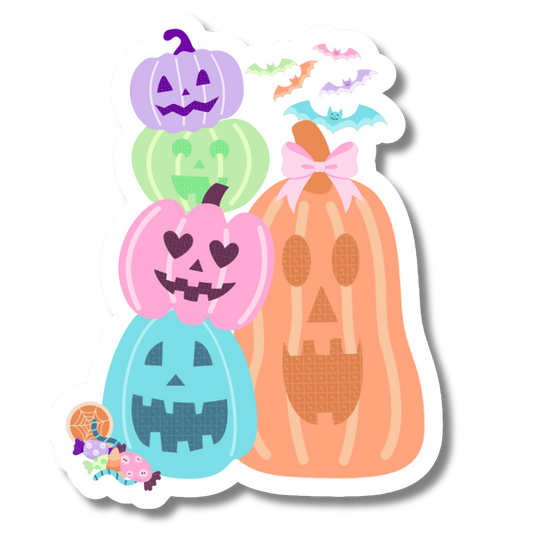 Treat Pumpkin Stack Sticker
