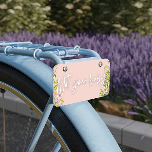 Femme Floral Bike Plate