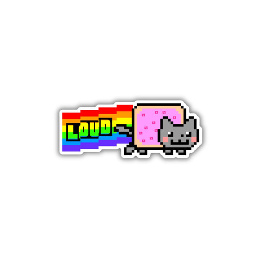 Nyan LOUD Cat Sticker