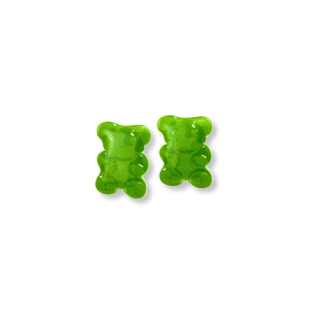 Green Gummy Bear Earrings - LOUD